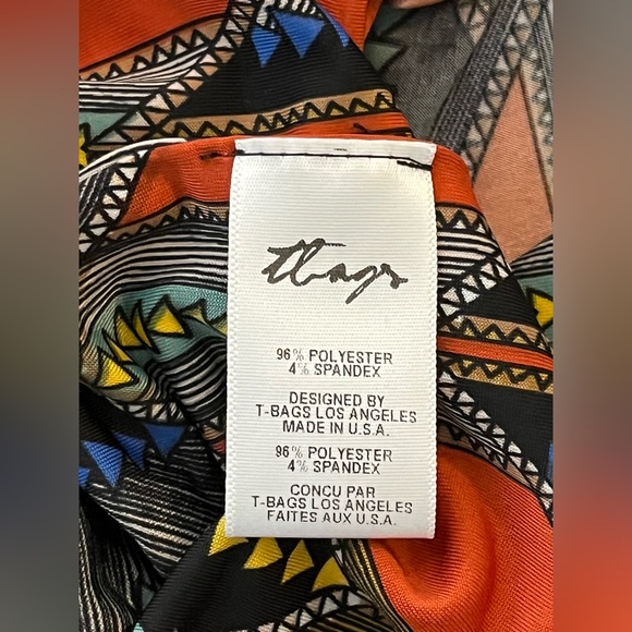 T-Bags Los Angeles Long Sleeve Knot Dress Bodycon Mini Size Small EUC Revolve - Picture 15 of 16